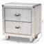 45.5cm W Metal Bedside Table
