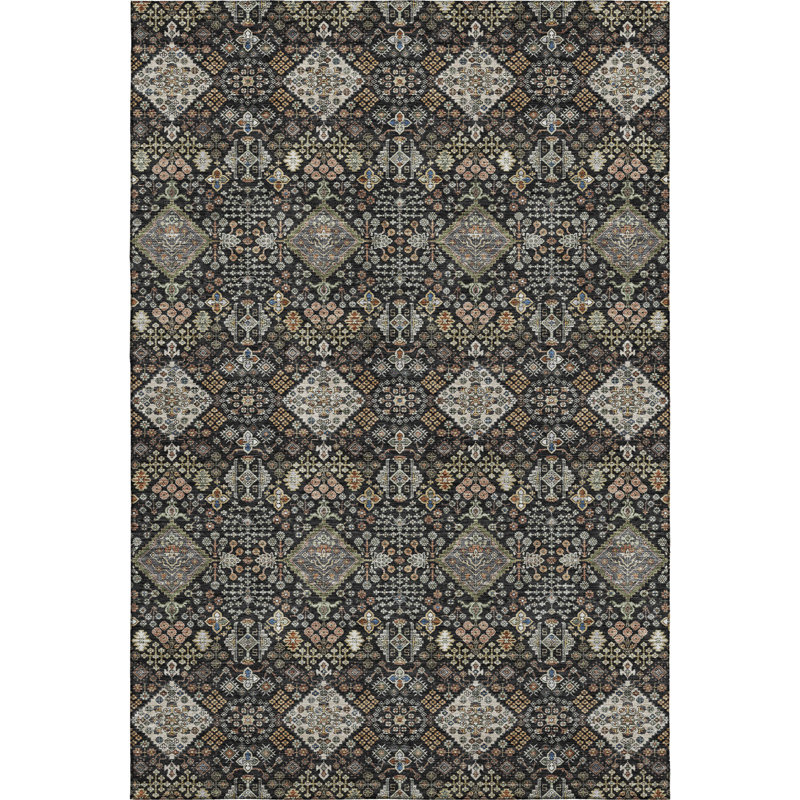 Tapis lavable à la machine de qualité supérieure Mayfield AMF2478, Black, 3' x 5'