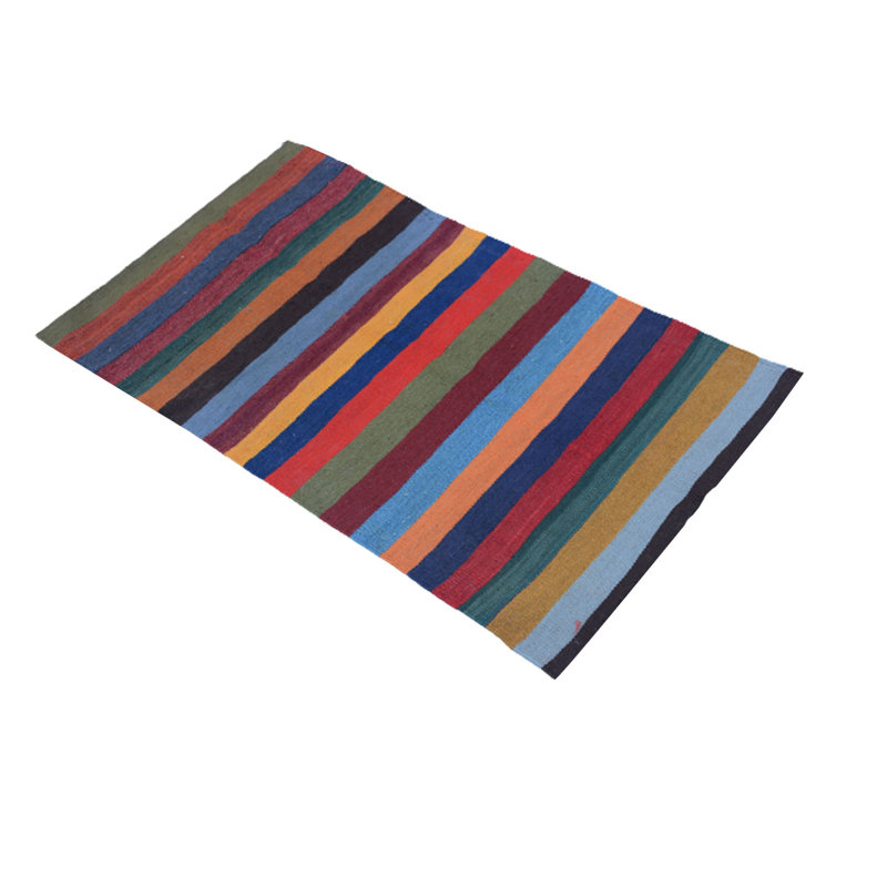 Camdin Striped Hand Woven 60cm X 100cm Area Rug