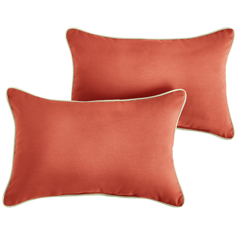 Sunbrella® Indoor/Outdoor Reversible Throw Pillow, 12" x 18"