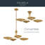 Lustre convertible 4 lumières en laiton laqué Palmela-129761724
