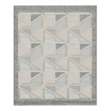 Rug & Kilim’S Scandinavian Style Outdoor Rug With Blue & Gray Geometric Pattern