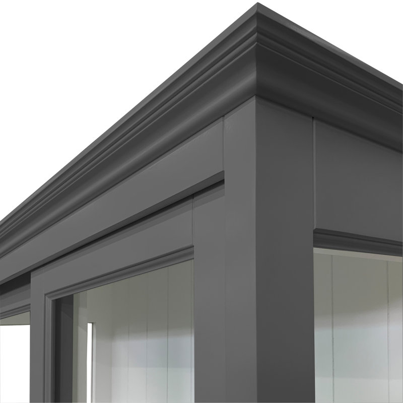 Benjamin-James Display Cabinet, Mouse Grey