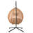 Sturdy Hammock Chair With Stand, Durable Hanging Egg Chair With Rattan Weaving ,Comfortable Indoor Outdoor Swing  Chairs With Soft Removable Cushion,Suitable For Balcony, Bedroom,Or Garden-180332605-180332604