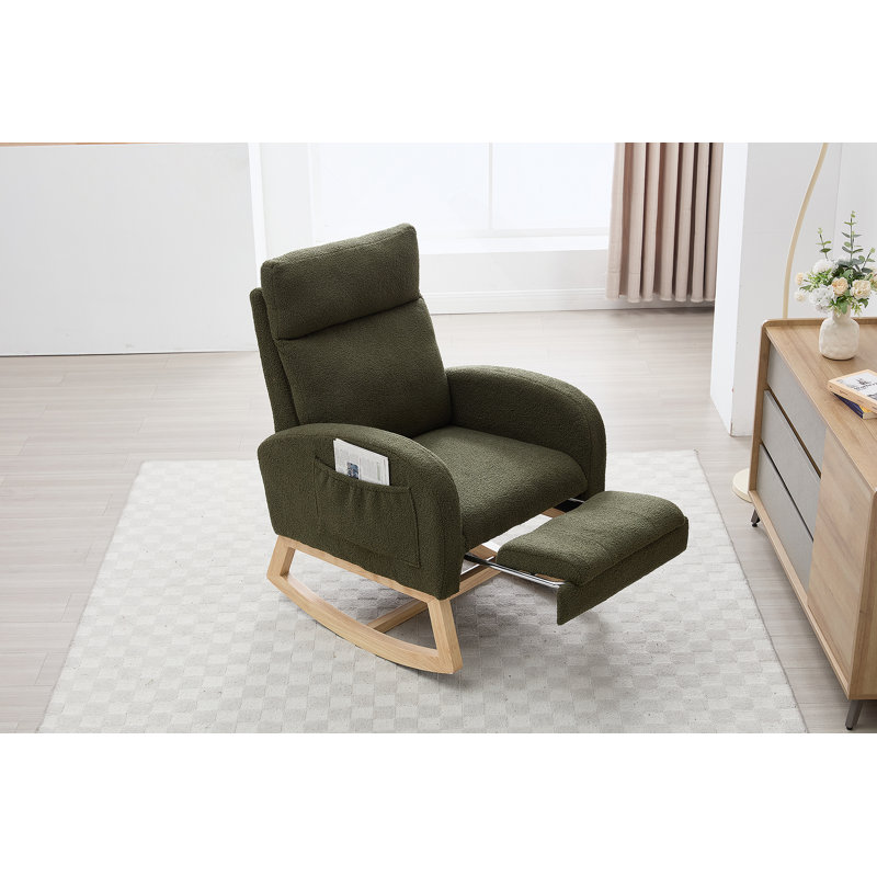 Chaise berçante Teddy, Vert