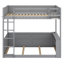 Lit superposé en bois avec tablettes intégrées, boîte de rangement, lumière DEL et station de charge USB-935454885