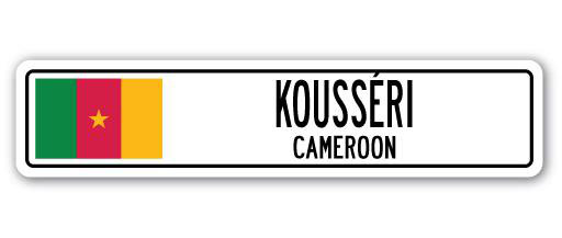 Plaque de rue Koussori, H 8 po x l 36 po x P 1 po