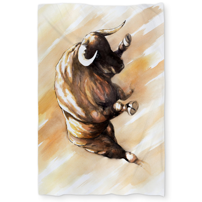 Bull to attack Rustic Duvet Cover | Man Cave Home Decor