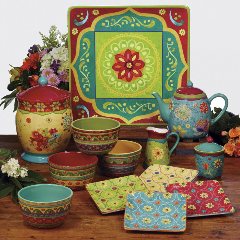 Certified International Tunisian Sunset Serving Bowl
