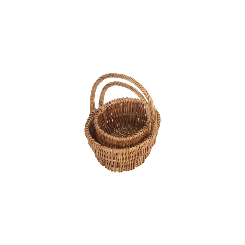 Wicker 2 Piece Basket Set