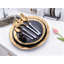 Ensemble de 20 couteaux à steak en acier inoxydable 18/10 avec finition satinée platine pour le restaurant et la maison-1795193003
