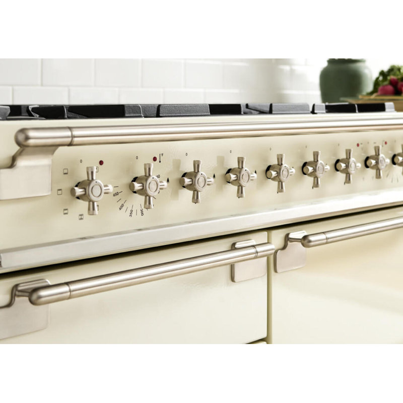 Elise 48" 6 Cubic Feet Dual Fuel Freestanding Convection Range, White