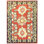 Vintage Besserabian Moldova Coral 1950s Rug