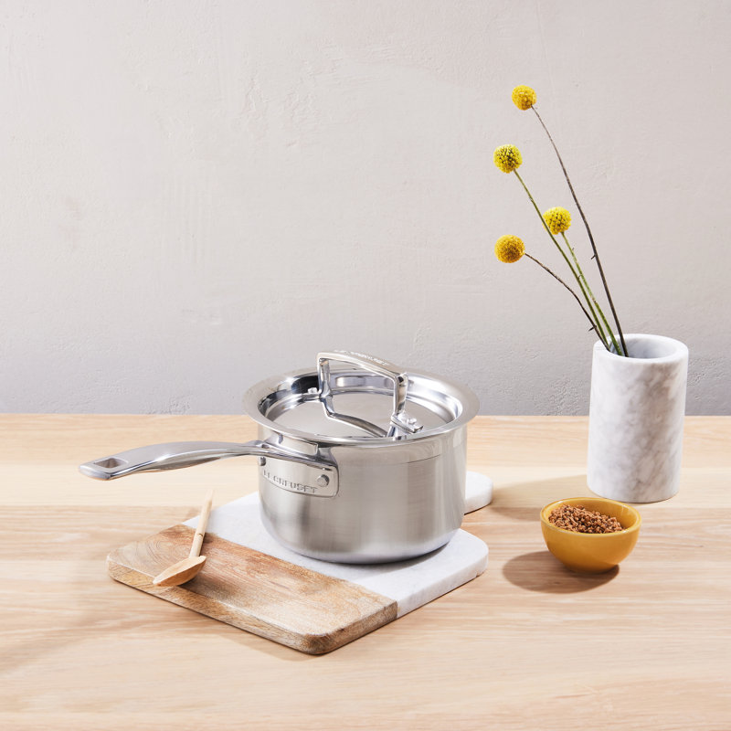 Le Creuset 3-Ply Stainless Steel Saucepan, 16cm