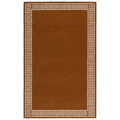 Hand-Tufted Geometric Wool Rug