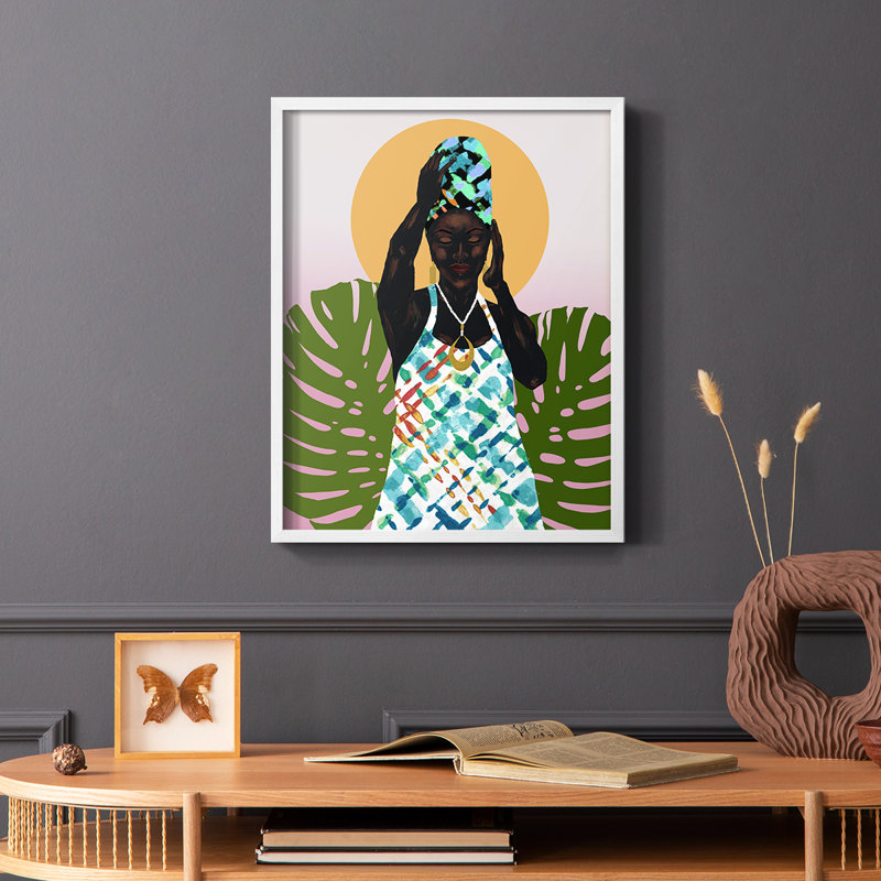 Her Faith Framed Print - Solid Wood, 10" H x 8" W, White