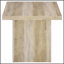 Ensemble de tables basses 3 pièces en pin vieilli avec charme rustique et fabrication durable pour des salons confortables