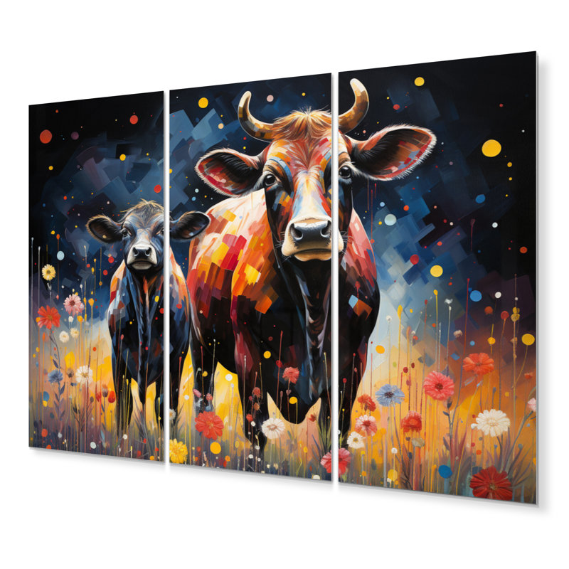 Ensemble de 3 décorations murales en métal