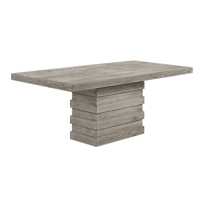 Bucyrus Salvaged Light Oak Rectangular 84.5'' L x 40.5'' W Dining Table