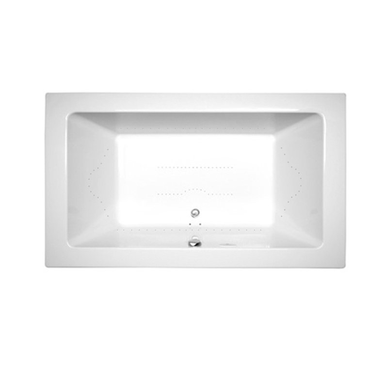 Sia® 66" x 36" Drop In Air Bathtub, White