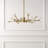 Elizabelle 18 - Light Crystal and Iron Dimmable Sputnik Modern Linear Chandelier-422961629