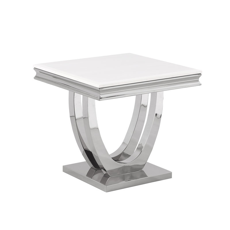 Table de bout Zahmira, Argent