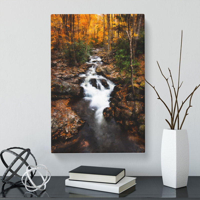 Woodland Stream - Wrapped Canvas, 76cm H x 50cm W x 3cm D
