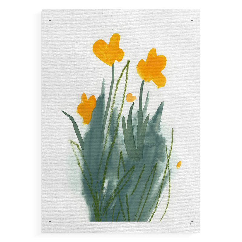 Daffodil Bunch I - Impression sur toile seulement - NON CADRE, H 18 po x l 12 po