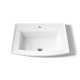 Archer® Vitreous China Rectangular Drop-In Bathroom Sink with Overflow