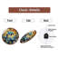 Horloge murale dauphin vitrail - 12 po
