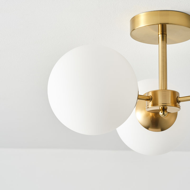 Plafonnier semi-encastré 3 lumières Bradwell