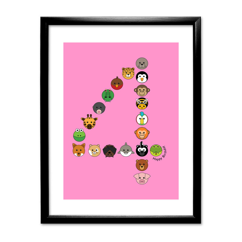 Single Picture Frame Print, Black
