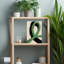 Green Ribbon Flow Abstract Contemporary Minimalist Wall Art Print by Treechild - Wrapped Canvas Print-134818211