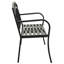 Waimes Powder Coated Steel Outdoor Bench-1042720642