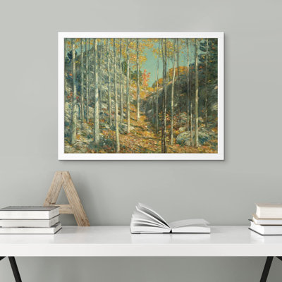 «Golden Tree Leaf Autumn Forest» sur papier