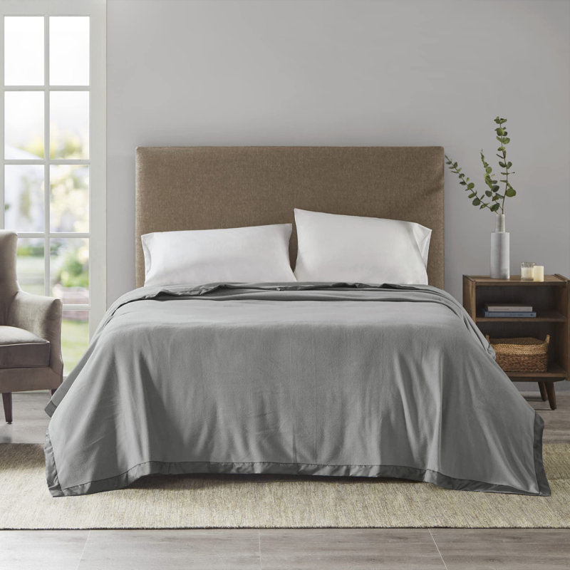 Couverture chauffante moelleuse, Gris