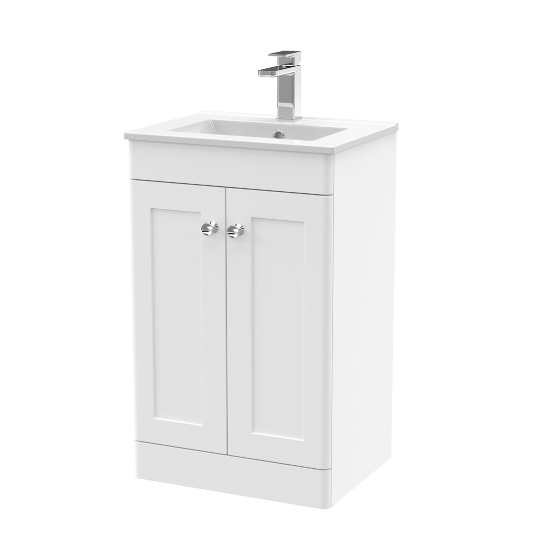 Classique 500mm Free-standing Single Bathroom Vanity with Vitreous China Vanity Top