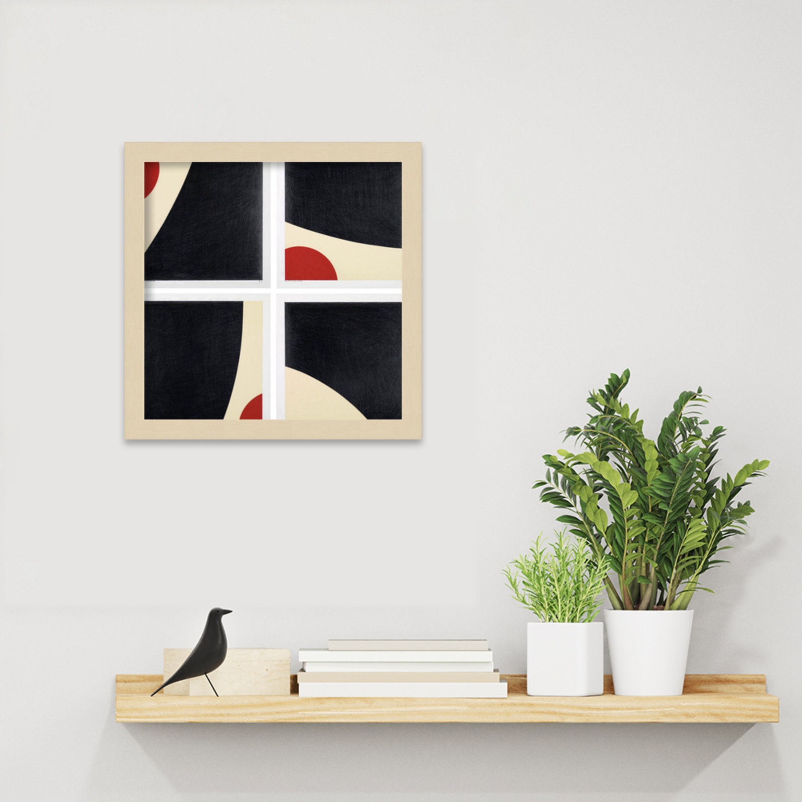 Dawna "Does My Bum Look Big in This?" Print, Brown Framed, 13" H x 13" W