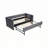 Velvet Upholstered Daybed with Trundle,USB Port ,Side Pockets-919006749