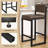 Comfortable Faux Leather  Dining Chair With Slightly Reclined Backrest And Straight Legs For Enhanced Support-1133755859