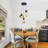 3 -light Dimmable Irregular Glass Chandelier