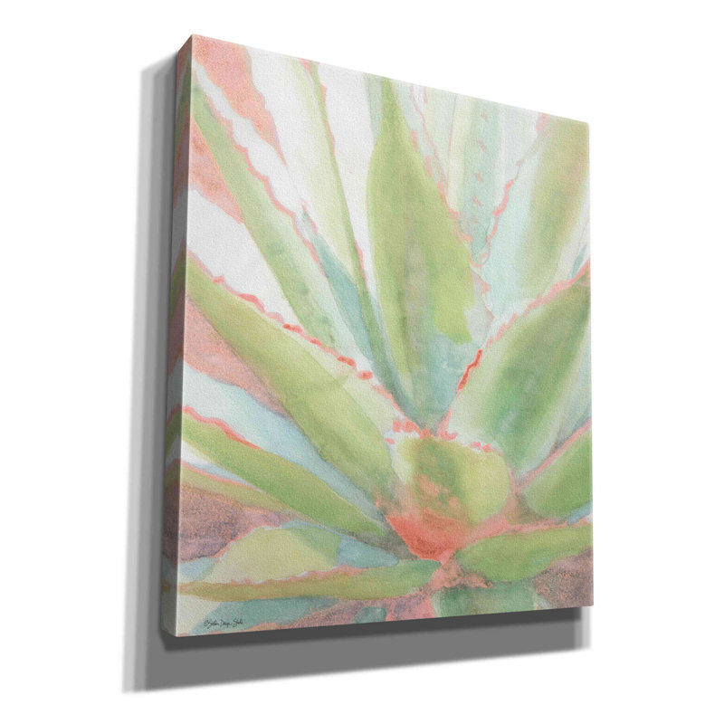 «Succulent Bloom 1» par Stellar Design Studio, estampe numérique sur toile, H 30 po x l 26 po x P 1,5 po