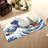 Exquisite Non-Woven Soft Printed Rug with Traditional Oriental Floral Theme in Rich Hues Ideal for Enhancing Home Interiors-114321377