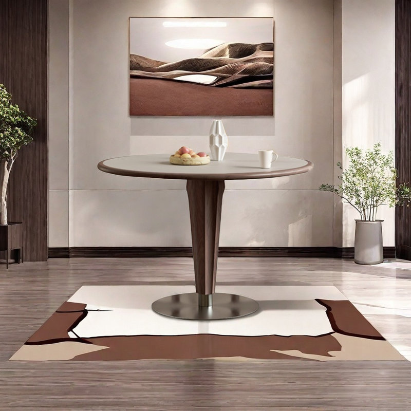 Corien, 29.52"H x 39.37"L x 39.37"W, Brown/Silver