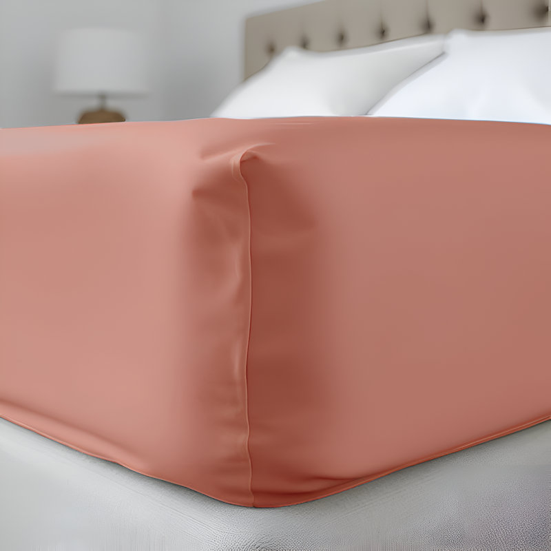 Super Soft Microfiber Deep Pocket Fitted Sheet, Single (3'), Peach