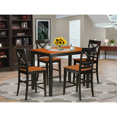 Socha - Person Solid Wood Solid Wood Top Four Leg Dining Set