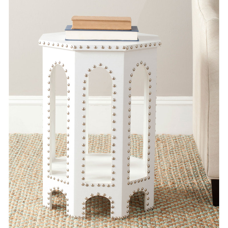 Nara End Table, White