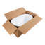 Baignoire de trempage autoportante en acrylique avec trop-plein et drain chromés, certifié cUPC, blanc brillant 22A04-60-1