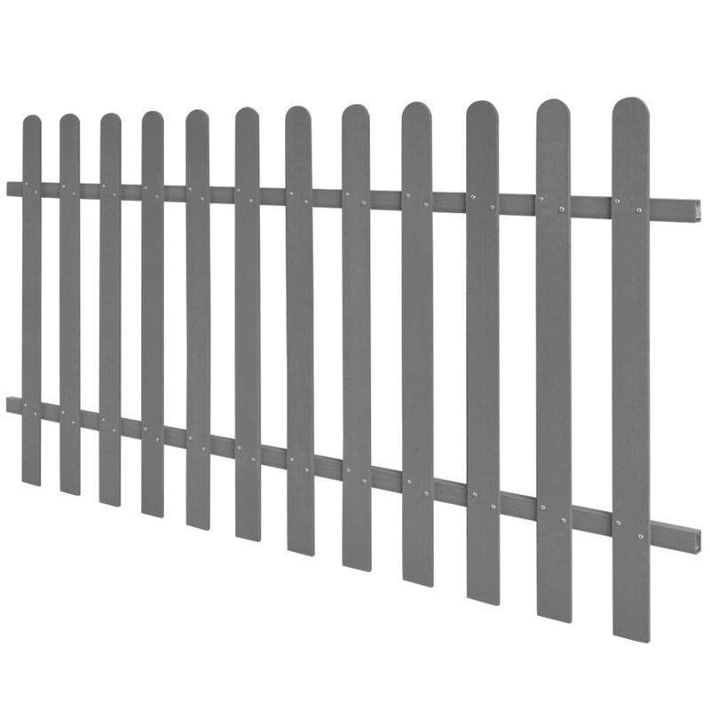 Ayia Grey Composite Fence Panels, Grey, 100cm H x 200cm W