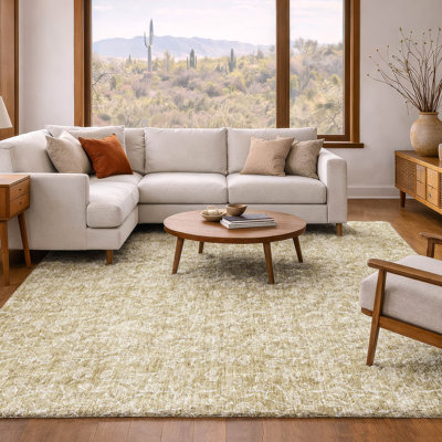 Tapis floral à poil long de qualité supérieure lavable à la machine ADS691